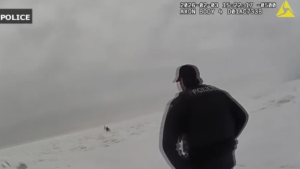 Girl rescued off of icy Lake Erie by Cleveland police: caught on camera