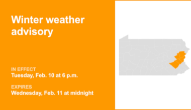 Winter weather advisory issued for Lehigh Valley until early Wednesday