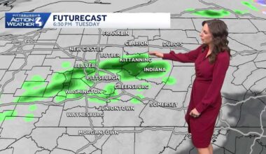 Finally above-freezing, isolated evening showers