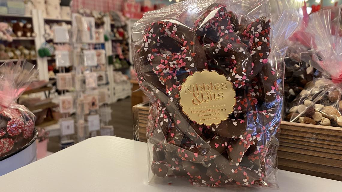 Valentine's Day rush hits Nibbles & Bits in Dunmore