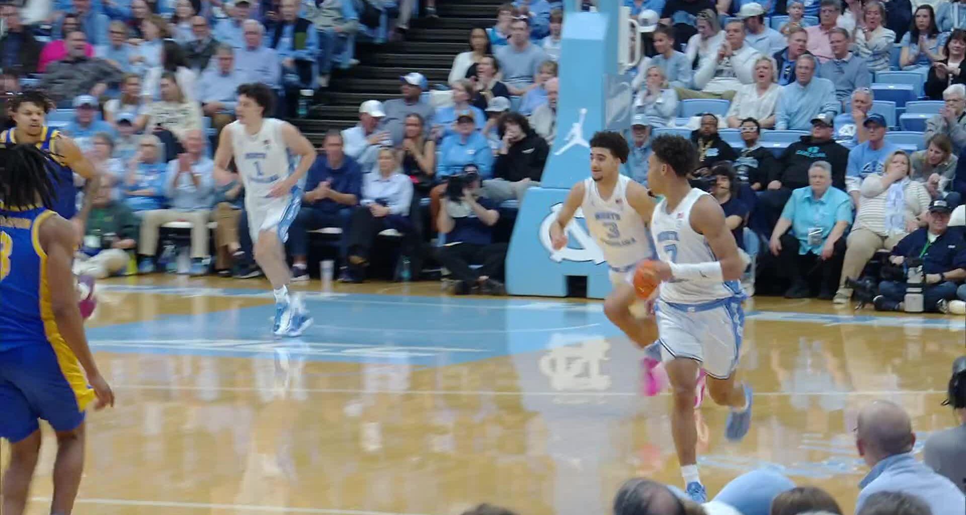 Stevenson and Trimble carry No. 11 North Carolina past Pittsburgh, 79-65