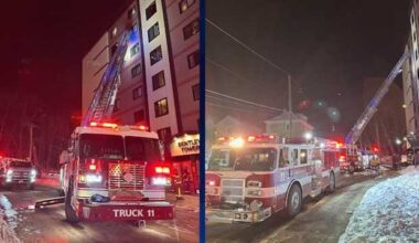 Bentley Towers caught fire in Washington: 2 injured, others rescued