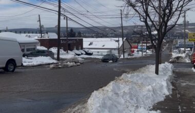 Water main break in Scranton's Hill Section