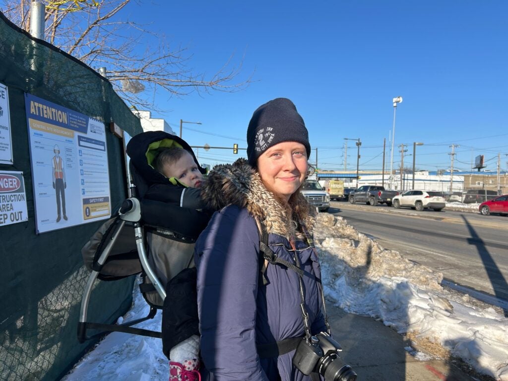 Maggie Foster lives a block away from where the new garage is being built