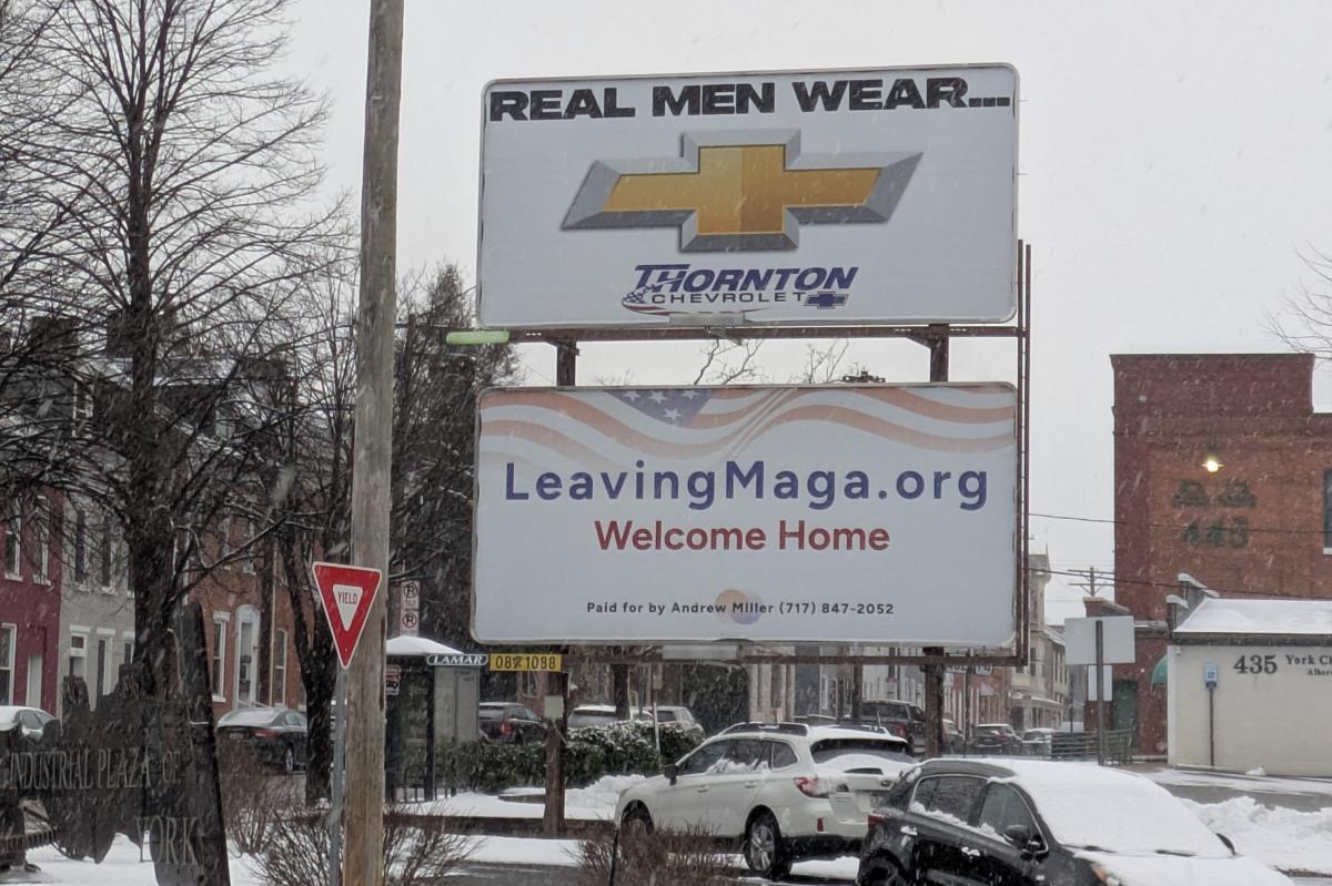 Mysterious 'Leaving MAGA' billboards pop up around battleground Pennsylvania