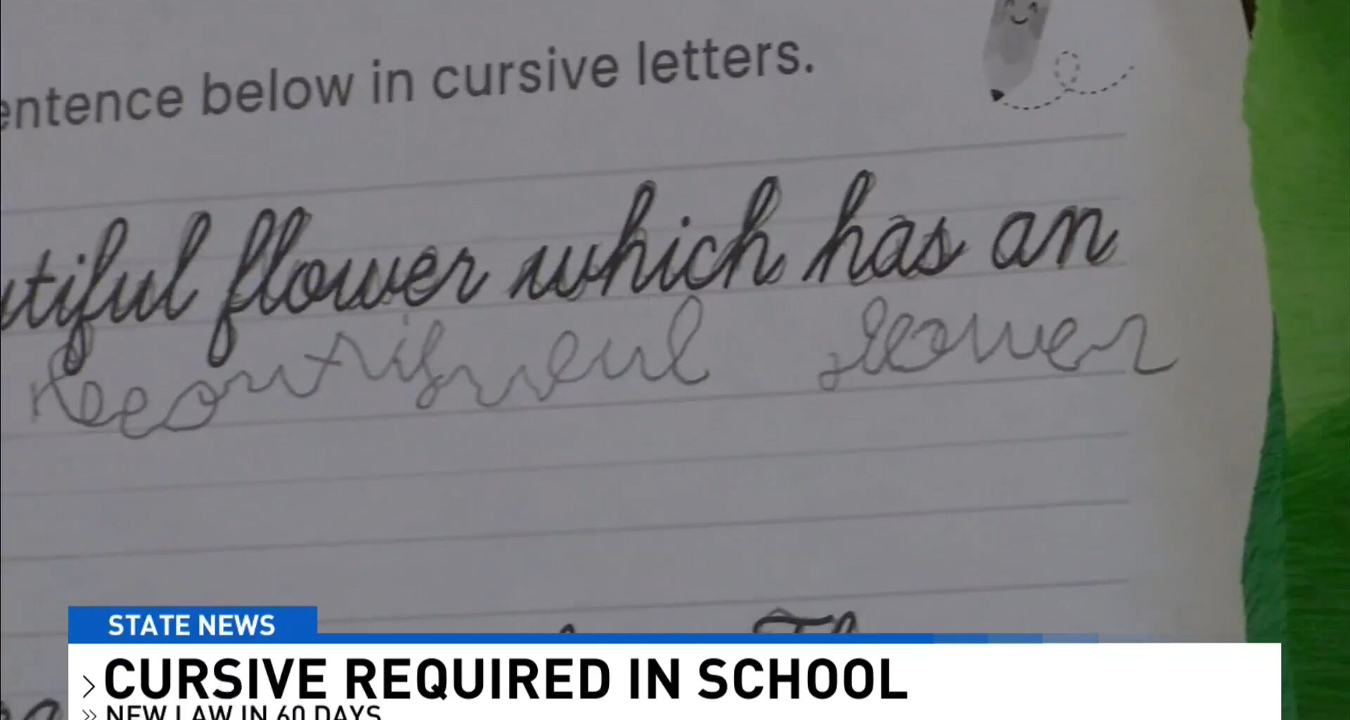 Pennsylvania Schools Will Now Require Cursive Handwriting