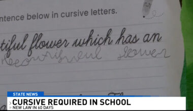 Pennsylvania Schools Will Now Require Cursive Handwriting