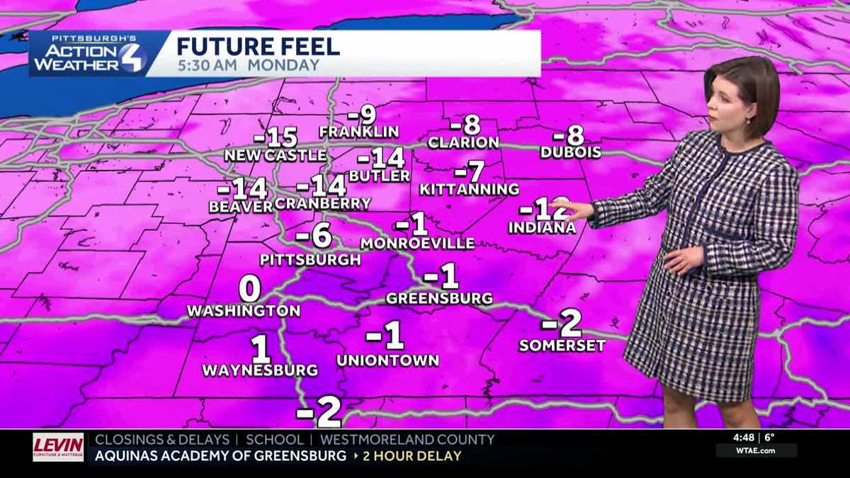 One final frigid morning for western PA