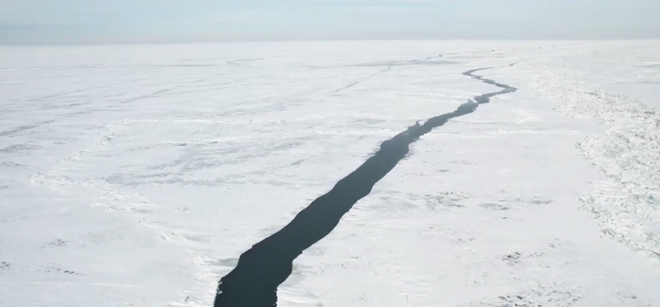 VIDEO: Drone video shows 80-mile-long crack on frozen Lake Erie