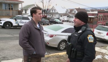Scranton police officer's quick action helps save DPW worker's life after accident