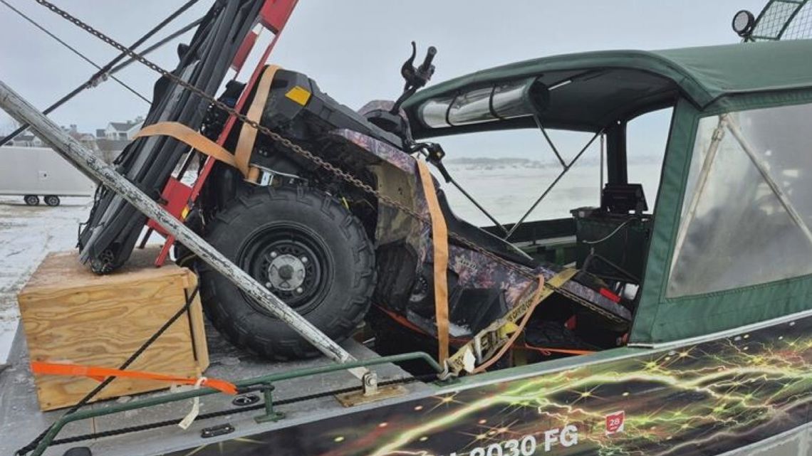 Authorities rescues fishermen who fell through Lake Erie ice miles offshore