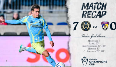 Recap | Union advance in Concacaf Champions Cup, defeat Defence Force