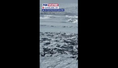 U.S. Coast Guard preforms ice-breaking operations on Lake Erie | Latest Weather Clips