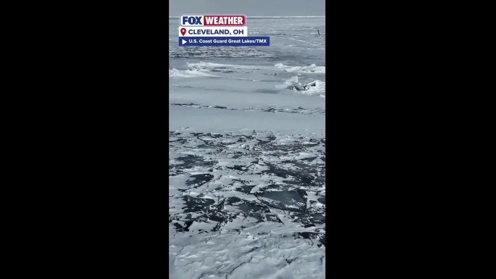 U.S. Coast Guard preforms ice-breaking operations on Lake Erie | Latest Weather Clips