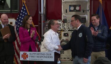 Governor Shapiro praises first responders in Dickson City following fire at Lehigh Valley Hospital's Orthopedic Institute