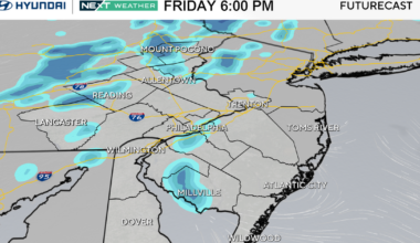 Chance of snow showers Friday in Philadelphia as Arctic blast hits region. Here's the weather forecast.