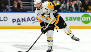 Longtime Penguins defenseman Kris Letang out at least a month due to fractured foot