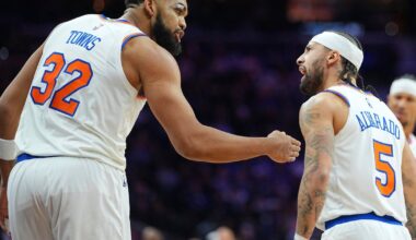 Without Embiid, Knicks crush 76ers as Alvarado and Bridges lead New York to dominant win