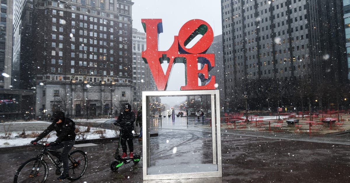 Snowfall totals so far for Pennsylvania, New Jersey, Delaware