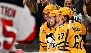 Pittsburgh Penguins beat New Jersey Devils 4-1 in return from Olympic break