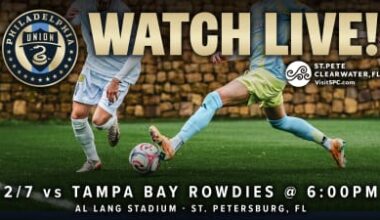 Philadelphia Union to stream Saturday's preseason friendly against Tampa Bay Rowdies