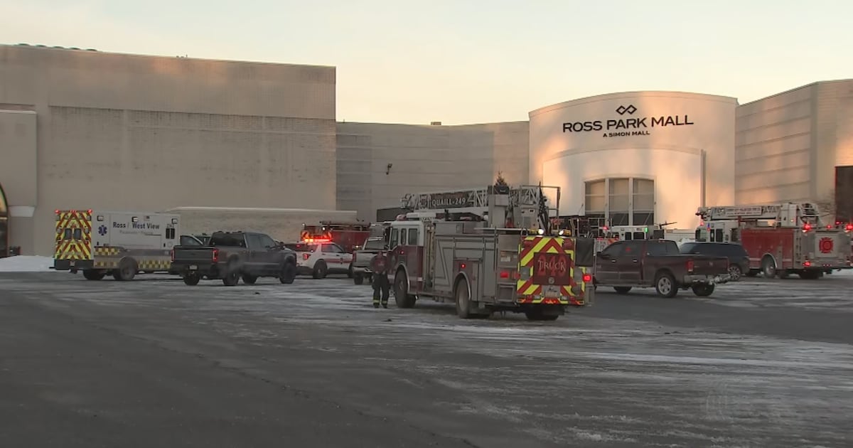 Firefighters descend on Ross Park Mall for fire beneath concrete floors – WPXI