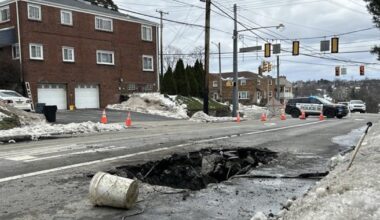 Busy road in Mount Lebanon closed due to water main break – WPXI