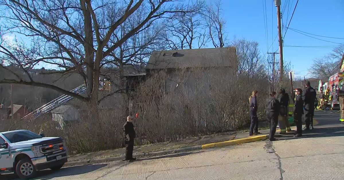 Flames burn through house in Chalfant