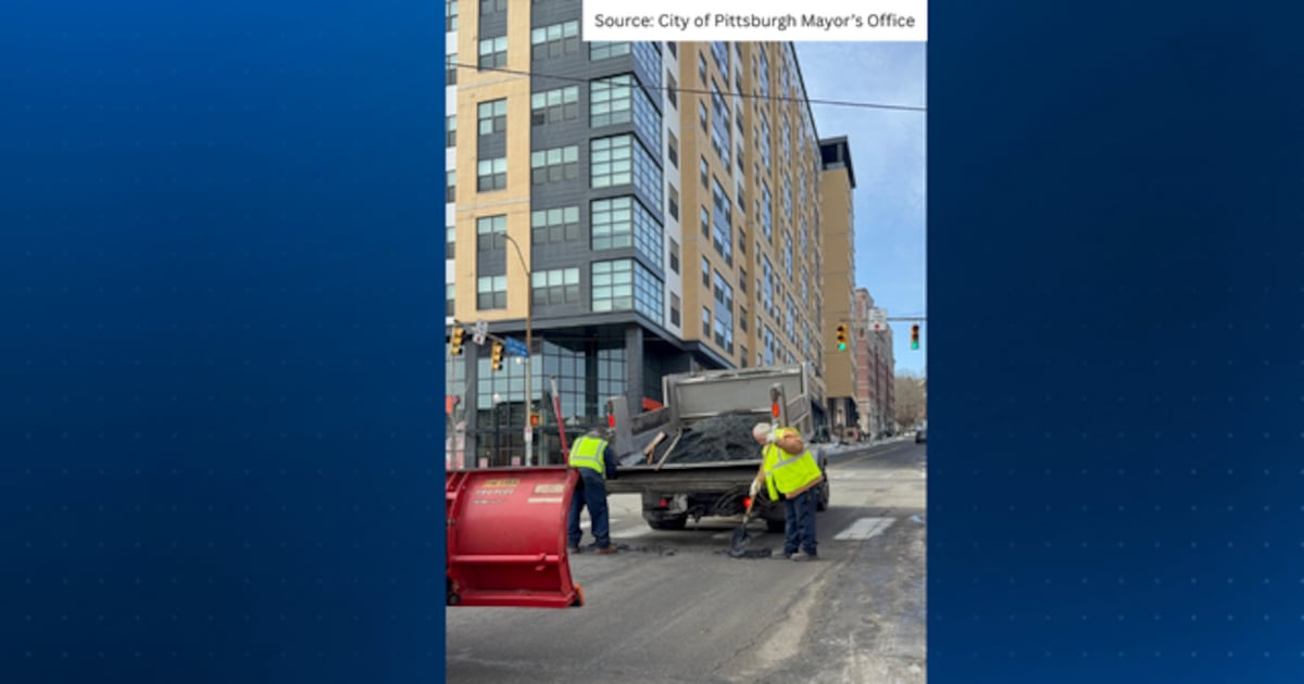 Pittsburgh Department of Public Works crews patch over 500 potholes during weekend blitz