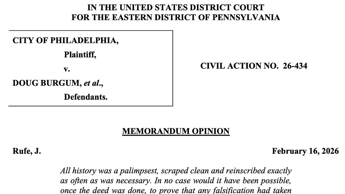 A Presidents' Day lesson from Philadelphia