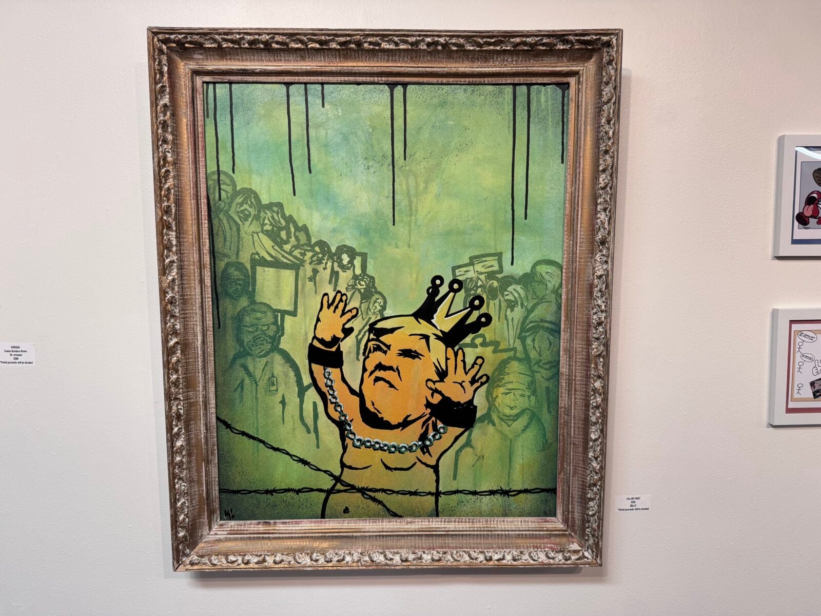 trump lullaby baby painting alternative gallery icebreaker allentown pa