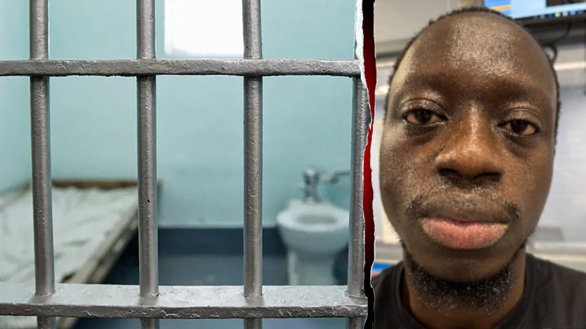 Ibrahim George Kallon and a jail image