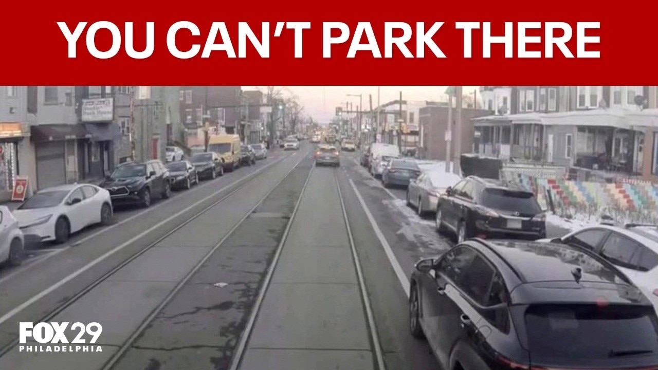 Philadelphia to start fining drivers for blocking trolley lanes