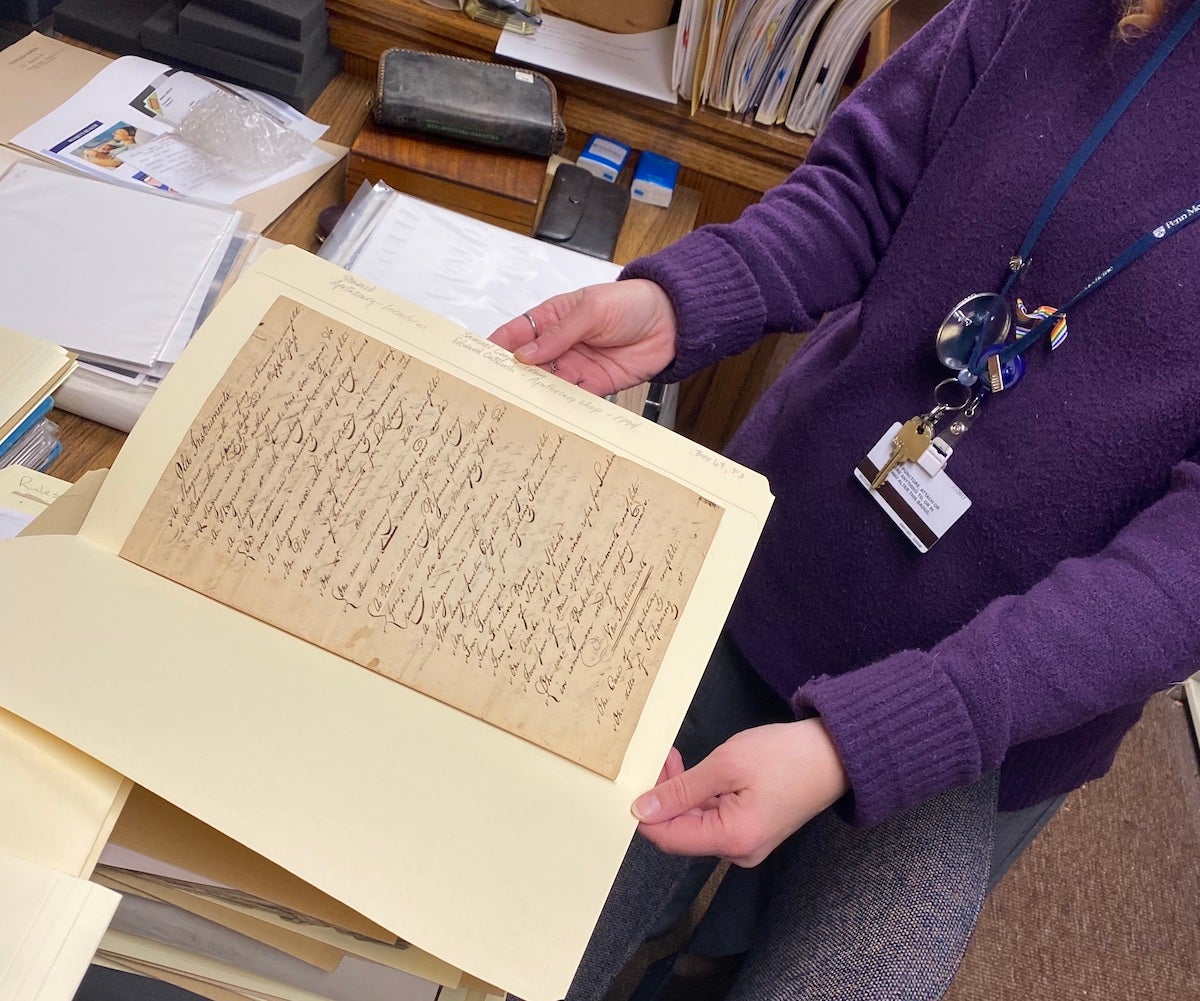 Historic Matron longs from Pennsylvania Hospital