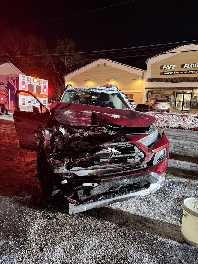 Crash along Brownsville Rd. Crash along Brownsville Rd.