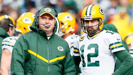 Steelers Mike McCarthy and Aaron Rodgers Steelers Mike McCarthy and Aaron Rodgers