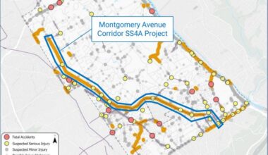 Lower Merion and Narberth are looking for input on the Montgomery Ave traffic study