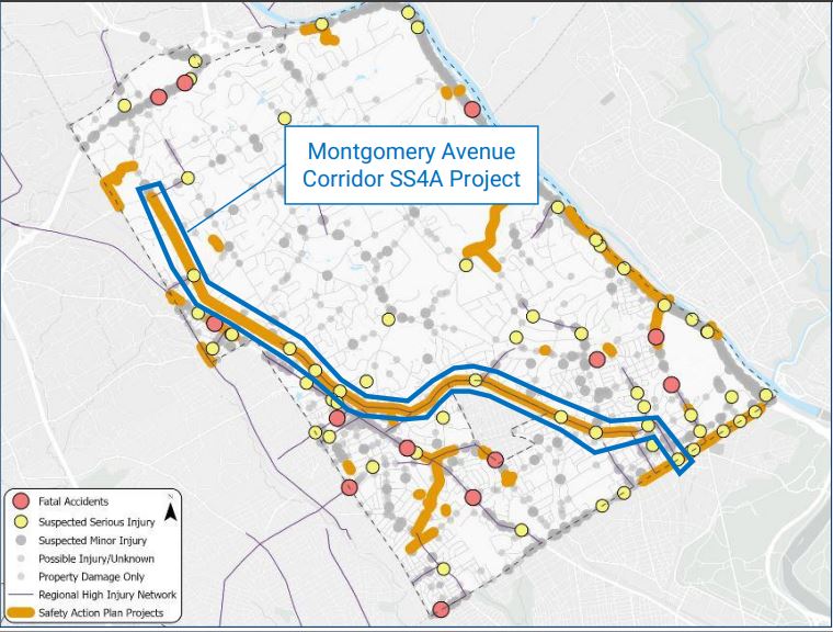 Lower Merion and Narberth are looking for input on the Montgomery Ave traffic study