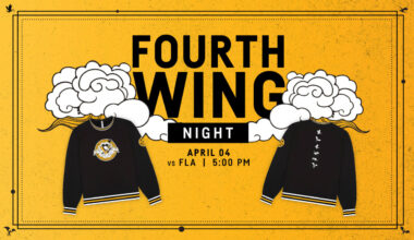 Penguins to Hold ‘Fourth Wing’ Night on Saturday, April 4 against the Florida Panthers