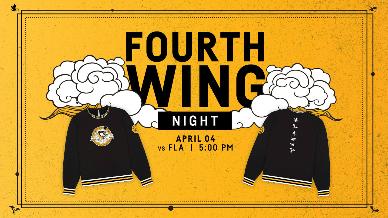 Penguins to Hold ‘Fourth Wing’ Night on Saturday, April 4 against the Florida Panthers