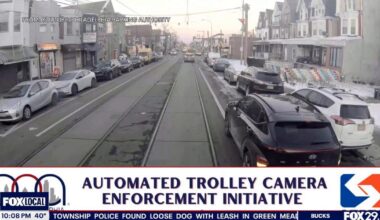 Philadelphia to start fining drivers for blocking trolley lanes