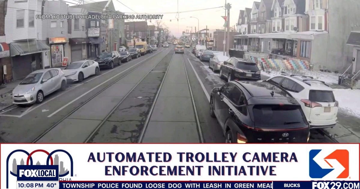 Philadelphia to start fining drivers for blocking trolley lanes