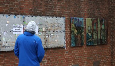 Dozens celebrate restoration of slavery exhibit in Philadelphia