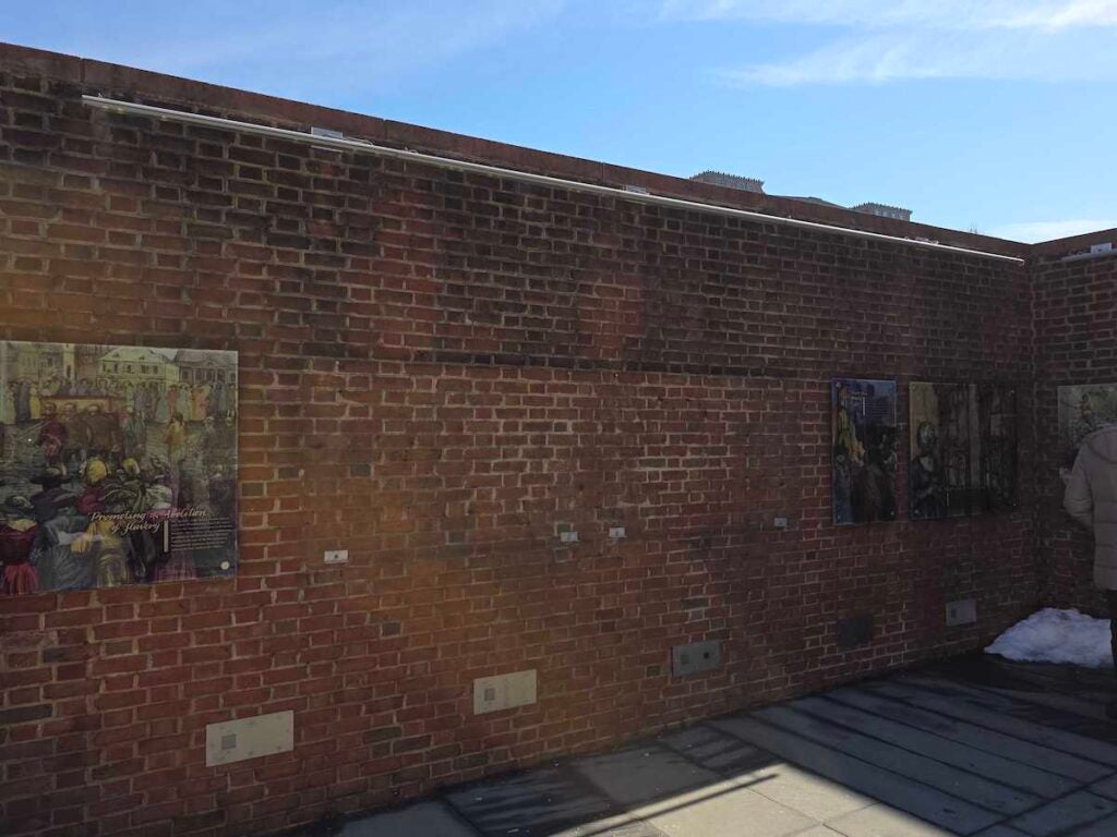 Slavery Exhibit partially restored at President's House