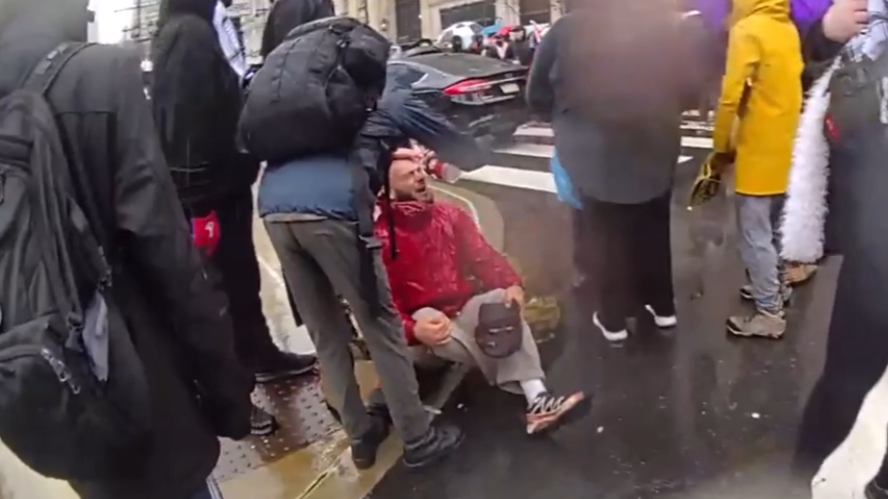 Police seek suspect who pepper-sprayed man at Center City rally