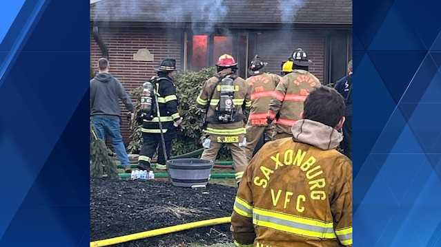 Crews battle house fire in Buffalo Township, Butler County