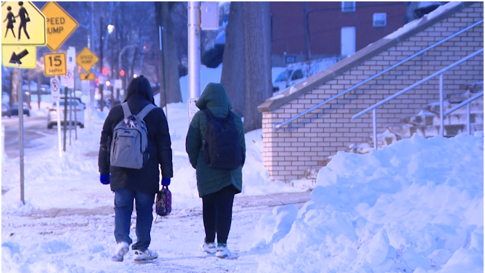 Pennsylvania students return to school one week after snowstorm