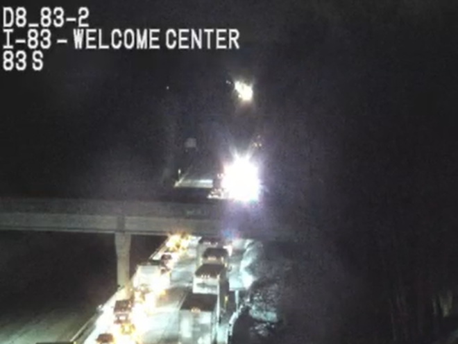 Crash on I-83 crash on i-83