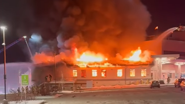 Flames engulf Lehigh Valley Hospital in PA