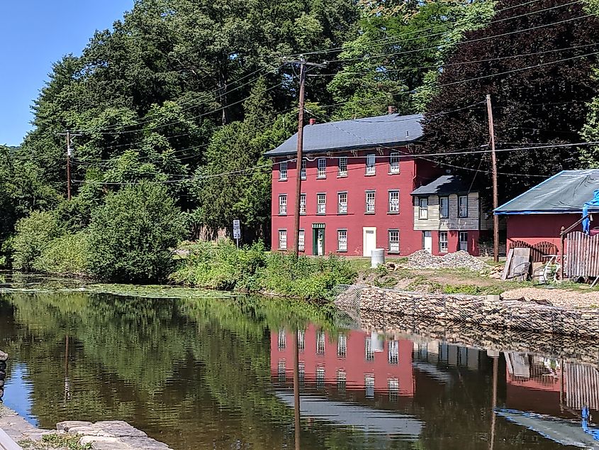 Lehigh Canal at Lehighton, Pennsylvania.